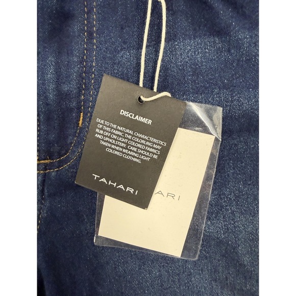 Tahari Kelly Jeans Womens 10 Blue Matoury Wash Mid Rise Skinny Stretch Denim - Picture 4 of 15